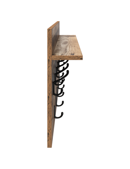 Appendiabiti a muro Legno antico 100 x 40 x 12 cm