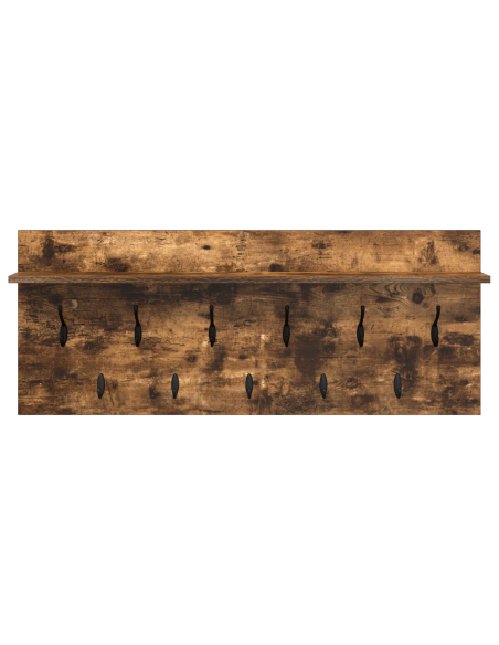 Appendiabiti a muro Rovere fumo 100 x 40 x 12 cm