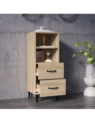 Credenza Rovere Sonoma 34,5x34x90 cm in Legno Multistrato