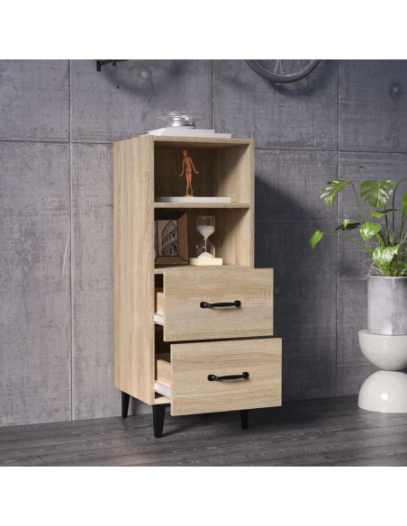 Credenza Rovere Sonoma 34,5x34x90 cm in Legno Multistrato