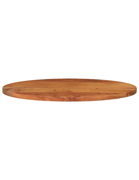Piano Tavolo 120x60x3,8 cm Ovale in Legno Massello di Acacia