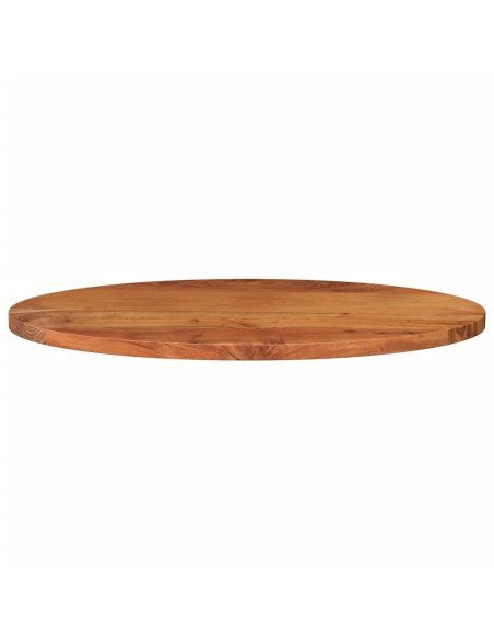 Piano Tavolo 140x60x3,8 cm Ovale in Legno Massello di Acacia