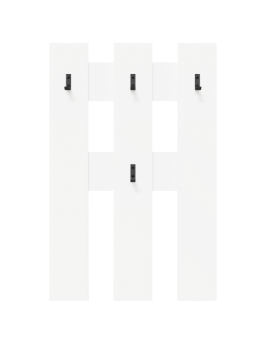 Appendiabiti a muro Bianco 65 x 3 x 100 cm Legno multistrato