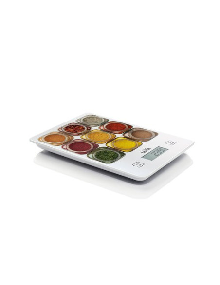 Bilancia cucina Laica Ks1040W Bianco e Multicolor Bianco e Multicolor