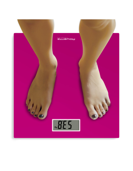 Rowenta Premiss BS1403 Quadrato Rosa Bilancia pesapersone elettronica