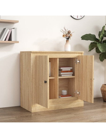 Credenza Rovere Sonoma 70x35,5x67,5 cm in Legno Multistrato