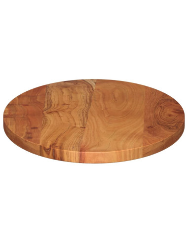 Piano Tavolo 80x40x3,8 cm Ovale in Legno Massello di Acacia