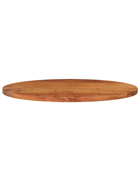 Piano Tavolo 110x50x3,8 cm Ovale in Legno Massello di Acacia