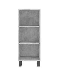 Credenza Grigio Cemento 34,5x34x180 cm in Legno Multistrato 2