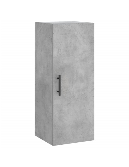 Credenza Grigio Cemento 34,5x34x180 cm in Legno Multistrato