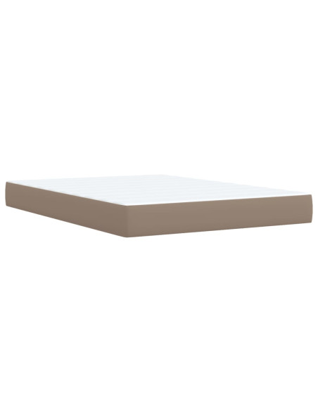 Giroletto a Molle con Materasso Cappuccino 160x200cm Similpelle