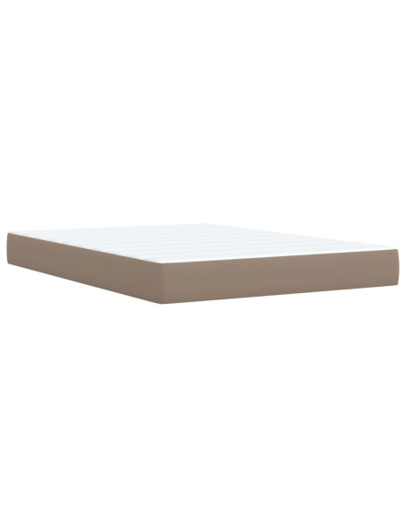 Giroletto a Molle con Materasso Cappuccino 160x200cm Similpelle
