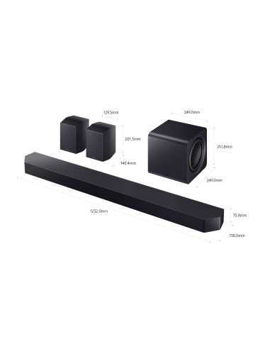 Samsung Soundbar HW-Q990F/ZF, Audio 11.1.4 canali, Wireless Dolby Atmos, 2025