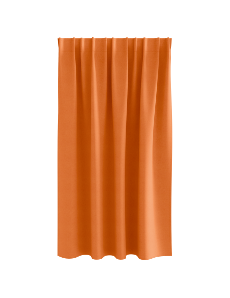 Tende Blackout con Anelli 2 pcs Arancione Vivo 140 x 140 cm