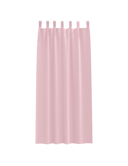 Tende con tende 2 pcs Rosa Baby 260 x 140 cm Poliestere