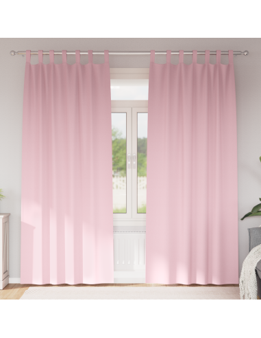 Tende Blackout con Anelli 2 pcs Rosa baby 260 x 140 cm