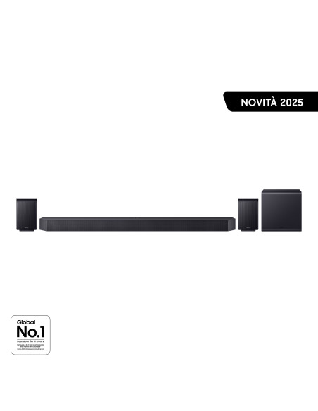 Samsung Soundbar HW-Q990F/ZF, Audio 11.1.4 canali, Wireless Dolby Atmos, 2025