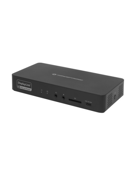 Conceptronic DONN31B replicatore di porte e docking station per laptop Cablato USB 3.2 Gen 2 (3.1 Gen 2) Type-C Nero