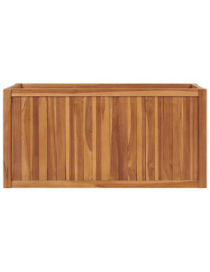 Letto Rialzato 100x50x50 cm in Legno Massello di Teak 2