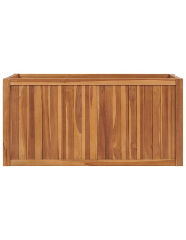 Letto Rialzato 100x50x50 cm in Legno Massello di Teak