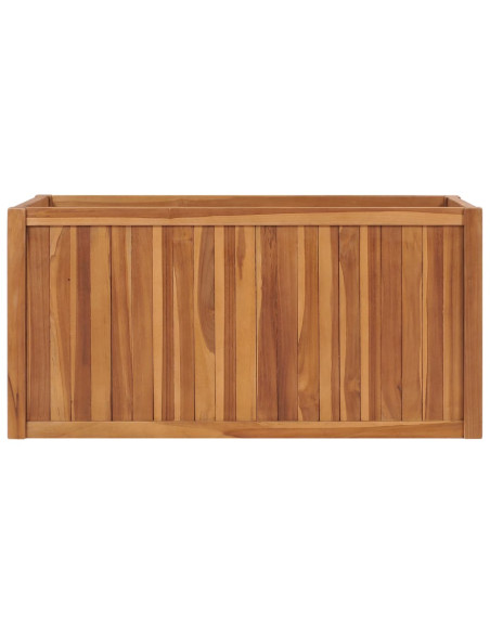 Letto Rialzato 100x50x50 cm in Legno Massello di Teak