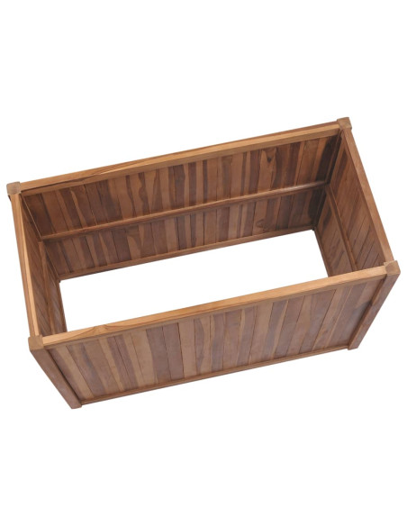 Letto Rialzato 100x50x50 cm in Legno Massello di Teak