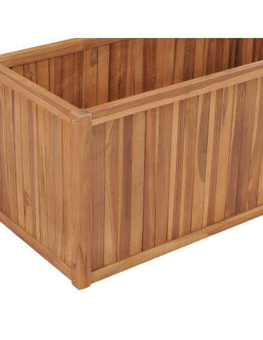 Letto Rialzato 100x50x50 cm in Legno Massello di Teak