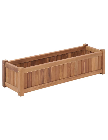 Letto Rialzato da Giardino 100x30x25 cm in Massello di Acacia