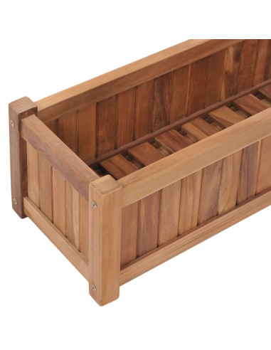 Letto Rialzato da Giardino 100x30x25 cm in Massello di Acacia