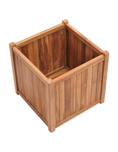 Letto Rialzato 50x50x50 cm in Legno Massello di Teak