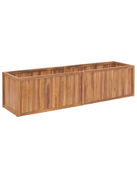 Letto Rialzato 200x50x50 cm in Legno Massello di Teak