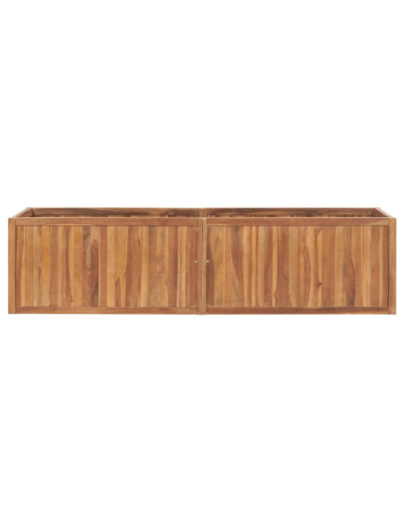 Letto Rialzato 200x50x50 cm in Legno Massello di Teak