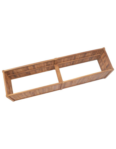 Letto Rialzato 200x50x50 cm in Legno Massello di Teak