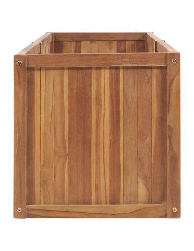 Letto Rialzato 200x50x50 cm in Legno Massello di Teak