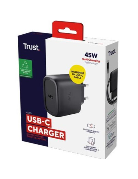 MAXO 45W USB-C GAN CHARGER BLACK