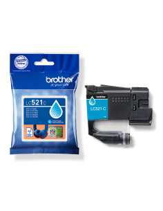 Brother LC521C cartuccia d'inchiostro 1 pz Originale Ciano 2