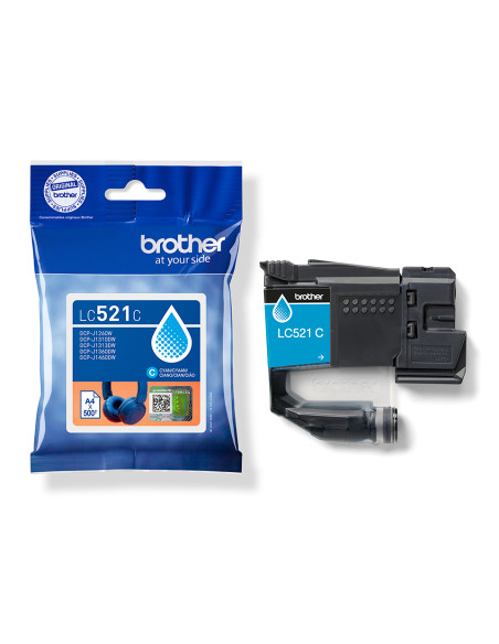 Brother LC521C cartuccia d'inchiostro 1 pz Originale Ciano