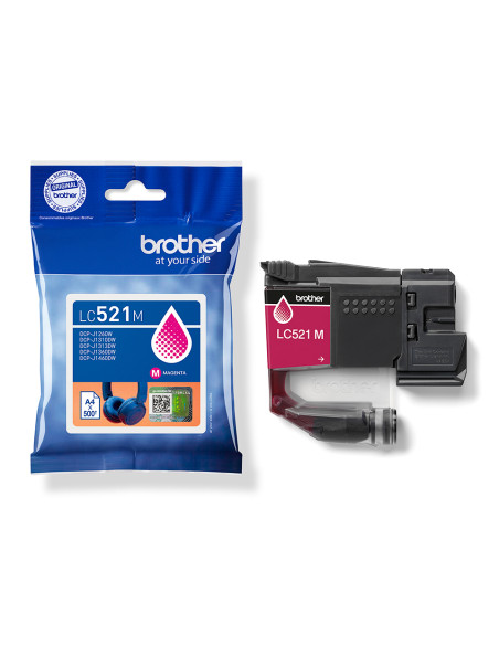 Brother LC521M cartuccia d'inchiostro 1 pz Originale Magenta