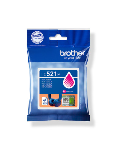 Brother LC521M cartuccia d'inchiostro 1 pz Originale Magenta