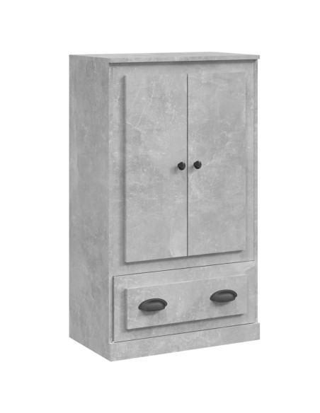 Credenza Grigio Cemento 60x35,5x103,5 cm in Legno Multistrato