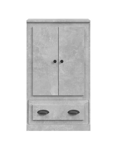 Credenza Grigio Cemento 60x35,5x103,5 cm in Legno Multistrato