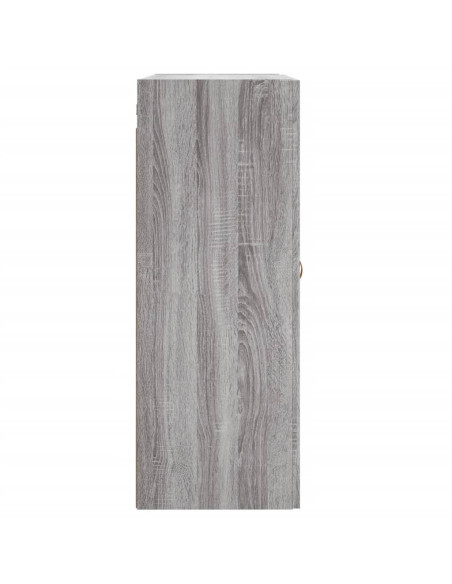 Armadietti a Parete 2 pz Grigio Sonoma in Legno Multistrato