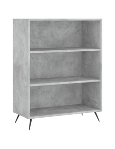 Credenza Grigio Cemento 69,5x34x180 cm in Legno Multistrato