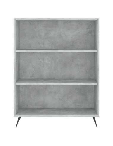 Credenza Grigio Cemento 69,5x34x180 cm in Legno Multistrato