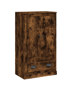 Credenza Rovere Fumo 60x35,5x103,5 cm in Legno Multistrato