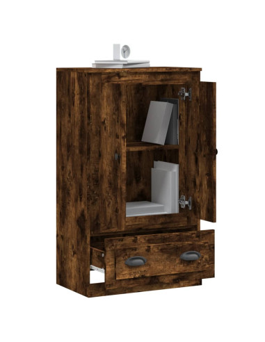 Credenza Rovere Fumo 60x35,5x103,5 cm in Legno Multistrato