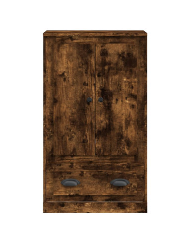 Credenza Rovere Fumo 60x35,5x103,5 cm in Legno Multistrato