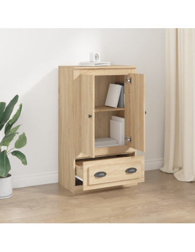Credenza Rovere Sonoma 60x35,5x103,5 cm in Legno Multistrato