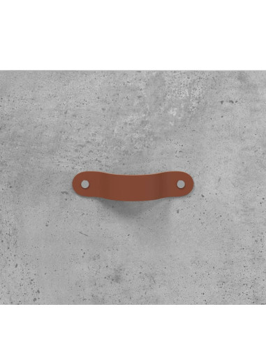 Credenza Grigio Cemento 69,5x34x180 cm in Legno Multistrato