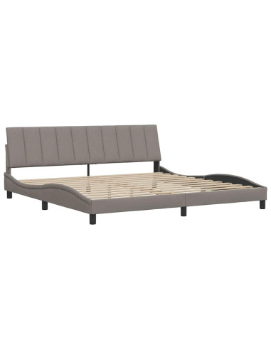 Giroletto senza Materasso Tortora 200x200 cm in Tessuto